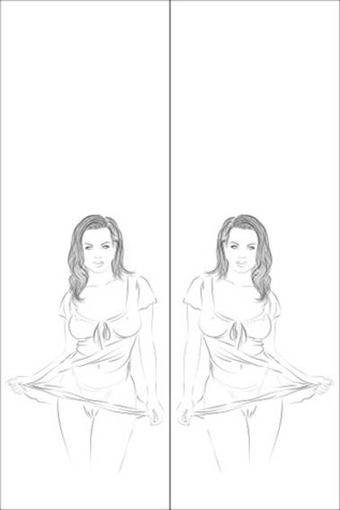 Рисунок на шкаф-купе R3305