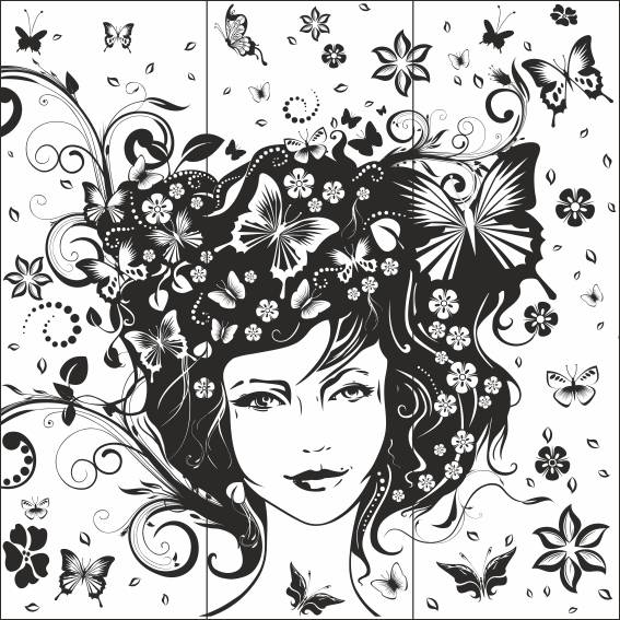 Рисунок на шкаф-купе R3307