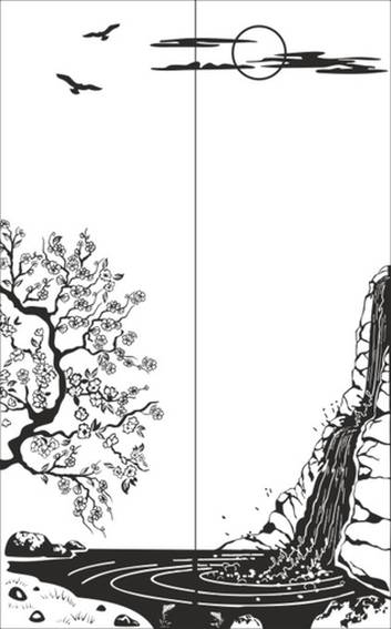 Рисунок на шкаф-купе R3365