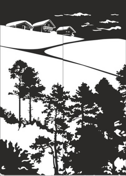 Рисунок на шкаф-купе R3426