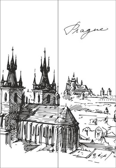 Рисунок на шкаф-купе R4920