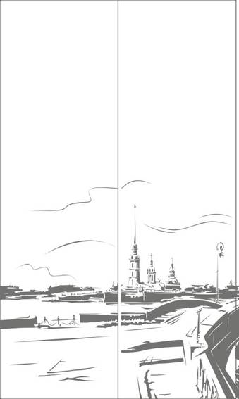 Рисунок на шкаф-купе R5104