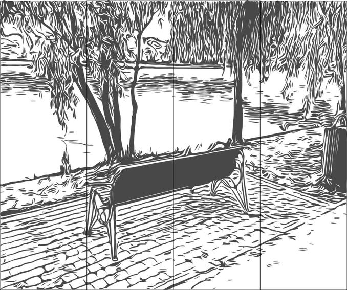 Рисунок на шкаф-купе R5542