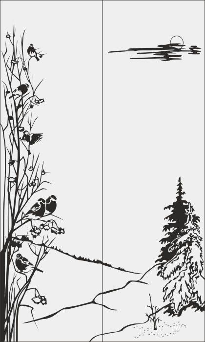 Рисунок на шкаф-купе R6005