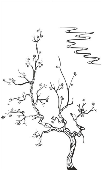 Рисунок на шкаф-купе R7732
