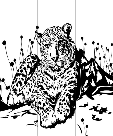 Рисунок на шкаф-купе R7773